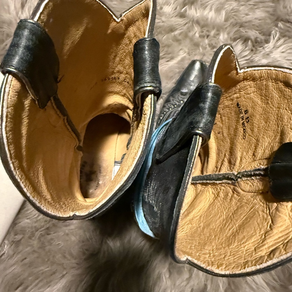 Women's Black and Blue Western Boots - Picture 5 of 5
